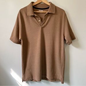 St. John’s Bay Heritage Pique Polo, Tan, Size M